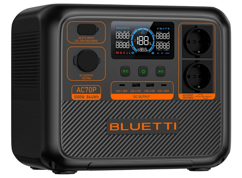 Зарядна станція BLUETTI AC70P фото