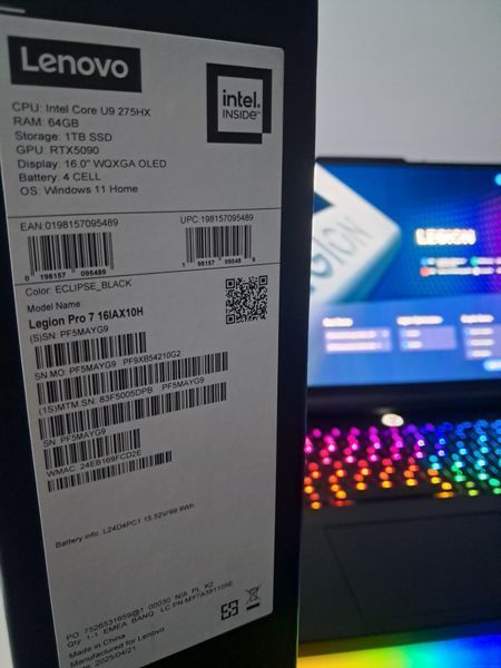 Ноутбук Lenovo Legion Pro 7i Gen 10 Intel  83F5CTO1WWUS1 фото